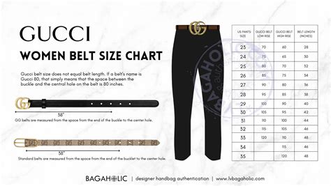 Gucci jeans belt size chart